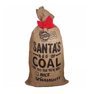 FOGO Santa's Bag Of Coal Gift Bag BBQ Barbecue Grill Christmas Holiday BAG ONLY